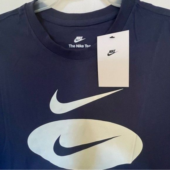 NIKE Swoosh Oval Crew Neck short sleeves 100% cotton T-Shirt large NEW with tags - Picture 3 of 5